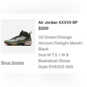 Air Jordan XXXVII SP Camouflage